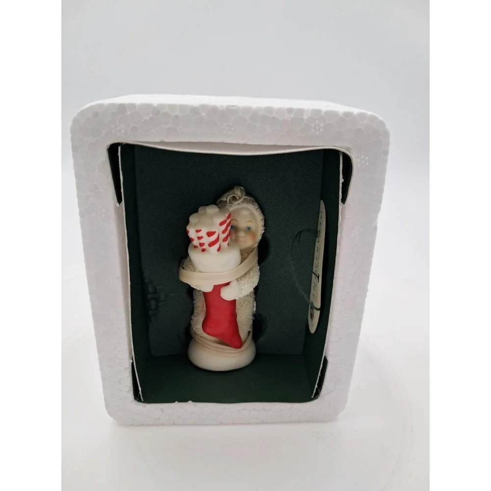 Retired Snowbabies Ornament- Filled‎ With Peppermint